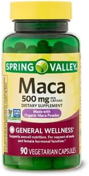 Generic Spring Valley Maca Root 500mg Capsules, Organic Maca Root for Women and Men, Dietary Supplement, 90 Vegetarian Capsules + DRI Store +Sticker 4