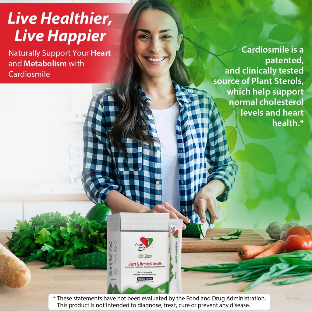 2000mg Plant Sterols Supports Healthy Cholesterol Levels with 1400mg beta-Sitosterol for Heart & Metabolic Health Support, 90 Day Supply in Single Use Liquid Packets 6