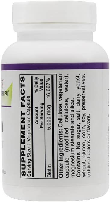 BariatricPal Biotin 5,000 mcg Easy Swallow Capsules (120ct Bottle) 4