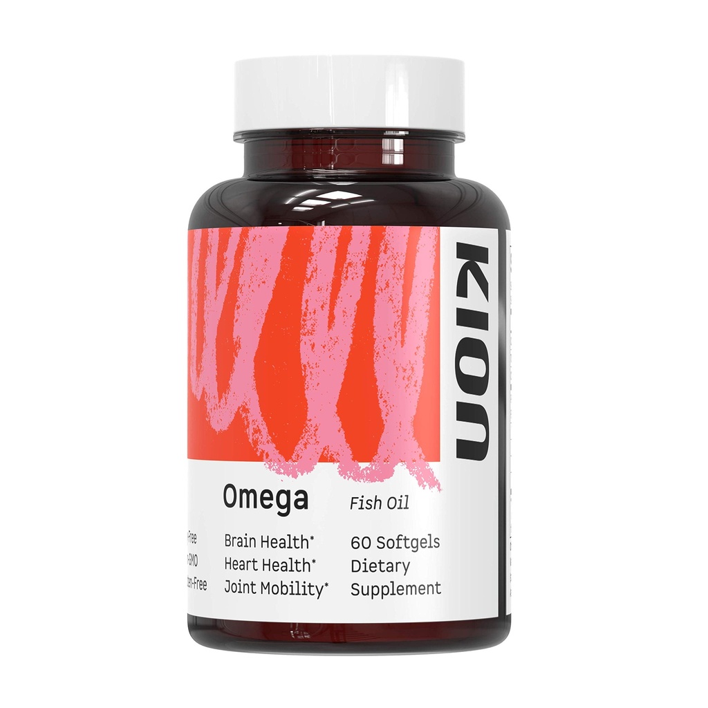 Kion Omega - Omega 3 Fatty Säure Ergänzungen - DHA Ergänzungen - Mini Fish Oil Softgels - Omega 3 DHA EPA Fish Oil Pills - Fischöl 1.000 mg - 30 Portionen