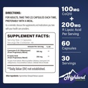 CoQ10 100mg + R-Liposäure 200mg pro Portion, 1 Monat Versorgung, Bis zu 5X Verbesserte Absorption, R-Liposäure/CoQ10 Ergänzung für Herzgesundheit und kognitive Gesundheit-60 Kapseln