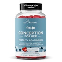 Concezione per la sua fertilità Gummies - Integratori di fertilità per le donne con Myo Inositol, Folate & more Essential Nutrients - Delicious Juicy Strawberry Hormone Balance Vitamine, 75 ct Pectin Gummies
