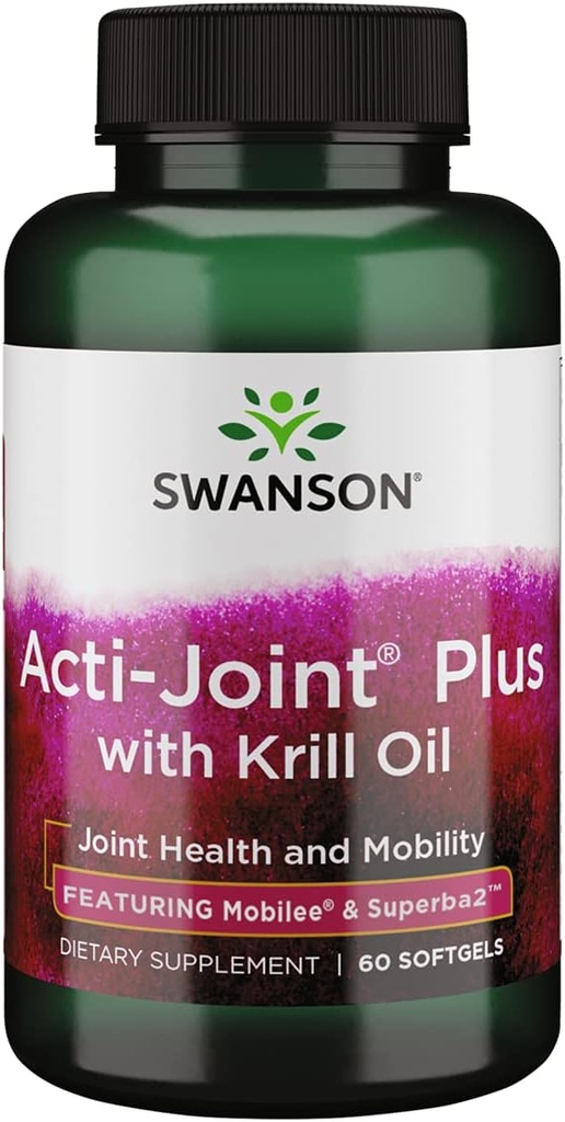 Swanson Acti-Joint Plus avec Krill Oil 60 Sgels