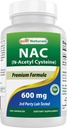 Best Naturals NAC - N acétyl Cystéine 600 mg 250 Capsules - n acétyl cystéine - puissant antioxydant
