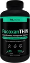 ML Naturals Fucoxanthin 240 Capsules végétales. Fucoxanthin 10% 200 mg par portion, soutient le métabolisme et l'antioxydant, certifié NSF et conforme aux GMPc