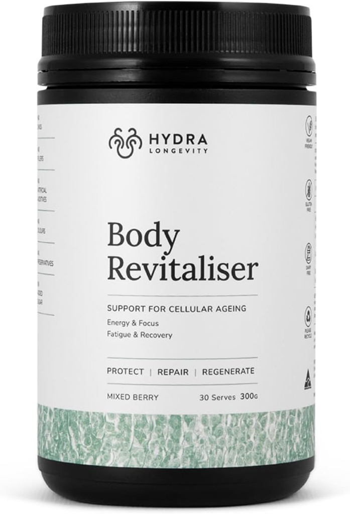 Supplément santé en poudre bio pour revitalisant le corps, 49 mélanges de smoothie ingrédients avec prébiotiques, Chlorella, Reishi, végétalien, non-OGM, sans gluten 300 grammes (30 portions)