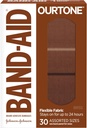 Band-Aid Marke Ourtone Adhesive Bandages, Flexibler Schutz & Pflege von Minor Cuts & Scrapes, Quilt-Aid Pad für schmerzhafte Wunden, BR55, sortierte Größen, 30 ct