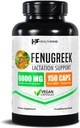 Healthfare Fenugreek Seed Extract 6000mg.150 Capsules de végétaliens.com Supplément concentré à base de plantes.
