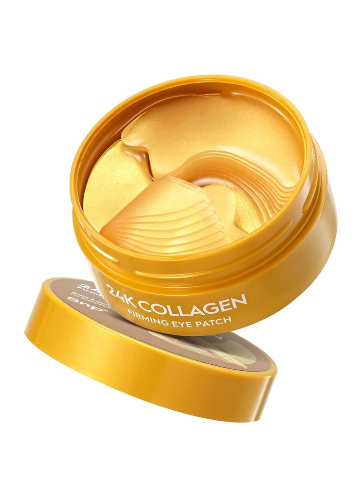 Snp 11,900mg Collagen + 24K Gold Firming Eye Patch | Falten Firming Under Eye Patch | Tightening & Hydrating für alle Haut | Under Eye Patches für dunkle Kreise | Korean Skincare Eye Mask | 60 Patches