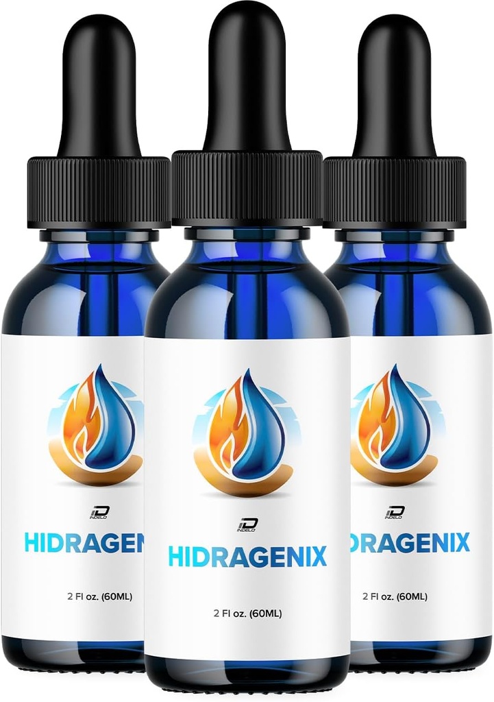 Hidragenix Drops Advanced Formula Support - Hidragenix Flüssigkeitstropfen für Wellness, Neue 2024 Formel, Hydragenix (3 Pack - 180 ML)