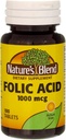 Nature`s Blend Folic Acid 1000mcg Tabletten 100 Count (4 Pack)