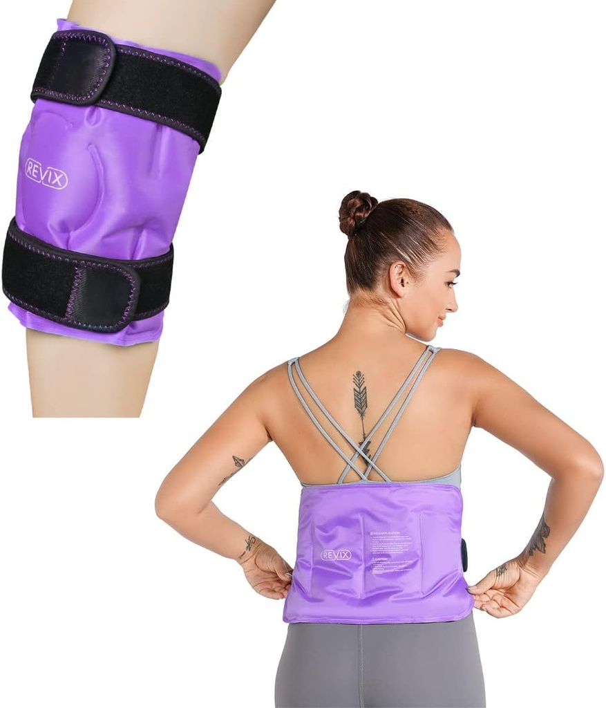 REFIX REFIX Ice Pack pour soulager la douleur au genou et bandoulière Ice Pack pour blessures réutilisables
