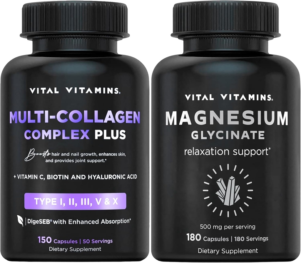 Vital Vitamine Multi Collagen Plus Kapseln + Magnesium Glycinat Kapseln