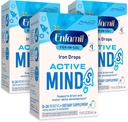 Enfamil Fer-In-Sol suppléments de fer gouttes pour les nourrissons et les tout-petits, soutient le développement du cerveau, 50 ml bouteille goutteuse, boîte de 3