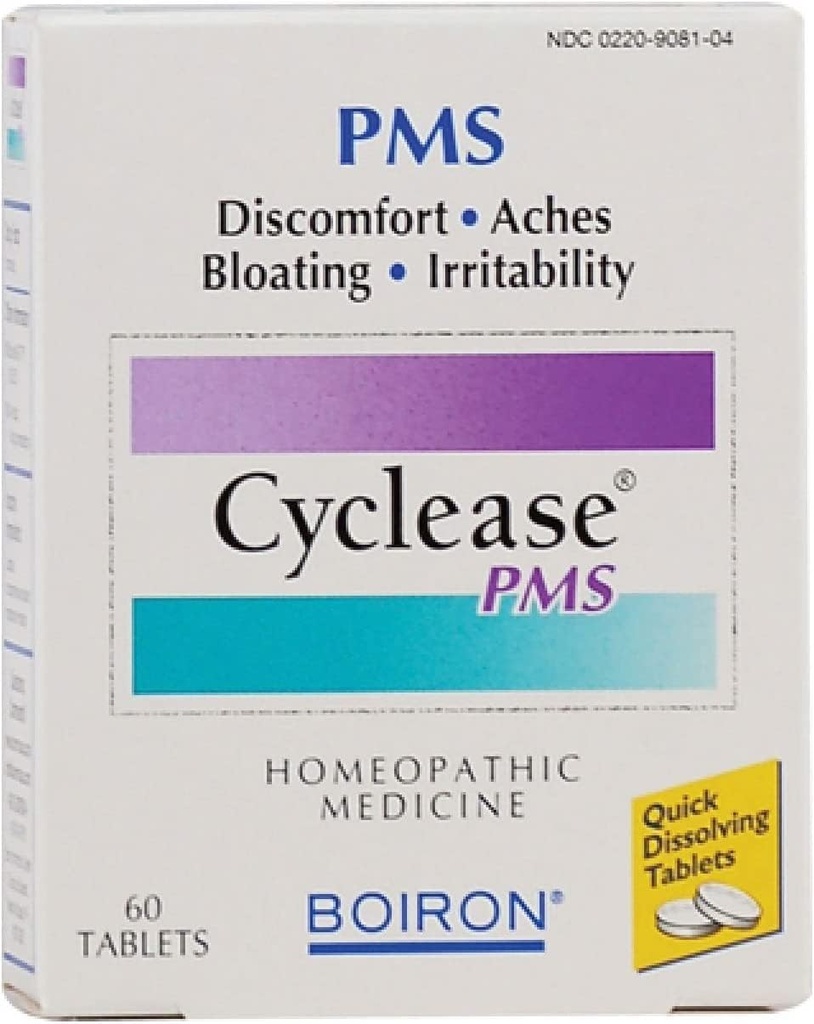 Boiron Cyclease Pms, 60 compresse, Medicina omeopatica per Pms Relief