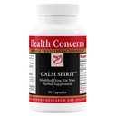 Préoccupations pour la santé Esprit calme - Supplément de soulagement du stress pour les hommes et les femmes - Support de calmant à base de plantes - Essences Tension et Nervosité - Magnésium, Hawthorn, Pivoine chinoise et Taurine - 90 Capsules