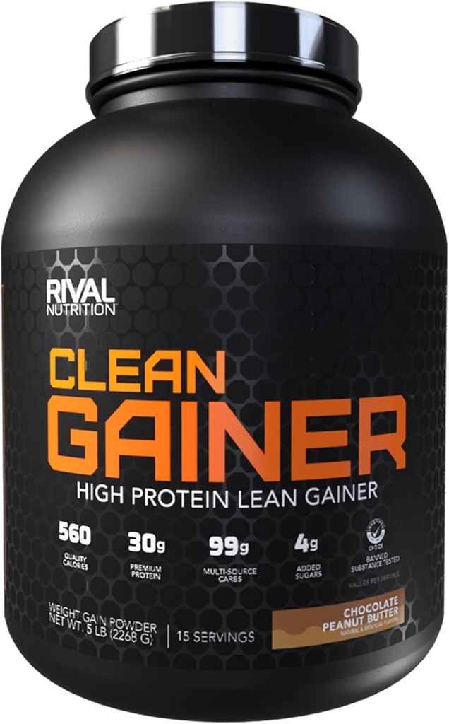 Rival Nutrition Clean Gainer - Schokolade Erdnussbutter, 5lbs