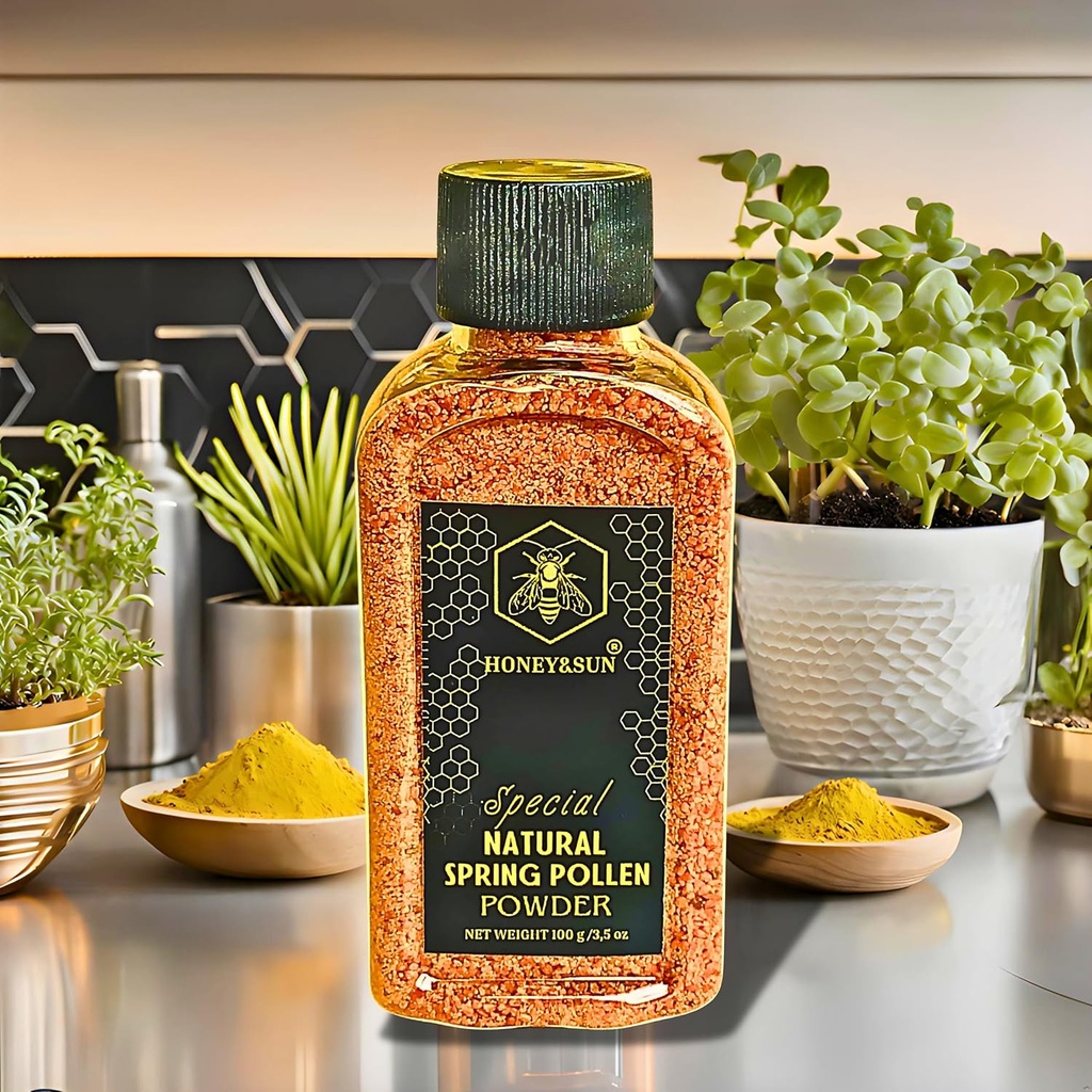 EARLY SPRING BEE POLLEN I POWDER I (5 Verschiedene Frühling Pollen Zusammensetzungen) I Organic Bee Pollen I Minerals-Amino Acids & Protein I Gluten Free (3.5 oz) I Halal
