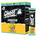 GHOST Hydration Packets, Zitrone Crush, 24 Sticks, Elektrolyt-Pulver - Getränke-Mix-Ergänzung mit Magnesium, Kalium, Calcium, Vitamin C - Vegan freundlich, frei von Soja, Zucker & Gluten