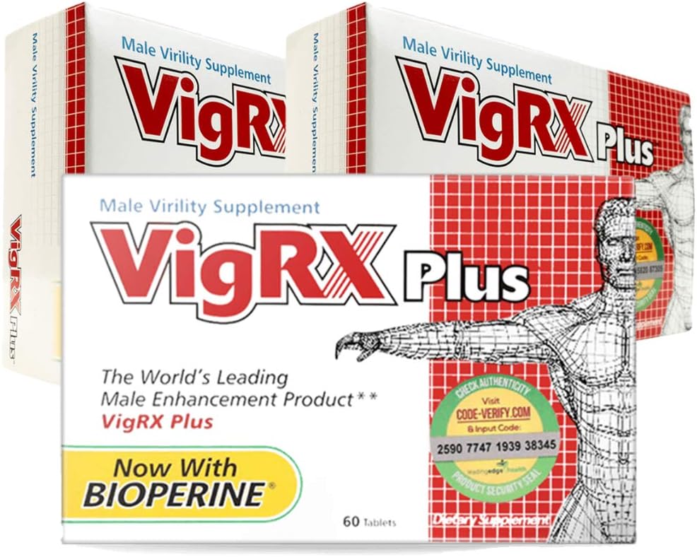 VigRX Plus Male Virility Herbal Dietary Supplement Pill - 60 Tablets (3 Box)