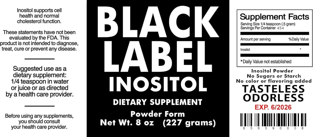 Generico Black Label Inositol, 2.19 Pound (Pack of 1)