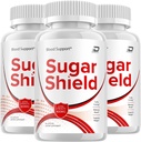 Supplément de Bouclier Sucre, Pilules de Bouclier Sucre, Formule Extra Force Bouclier Sucre, Capsules de Formule Avancée Bouclier Sucre, Pilules Naturelles Bouclier Sucre (3 Pack - 180 Capsules)