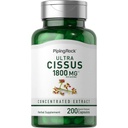 Piping Rock Cissus Quadrangularis Supplément 1800mg , 200 Capsules , Extrait de plantes ultra concentré , sans OGM, sans gluten