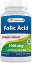 Best Naturals Folsäure 1000 mcg (Vitamin B9), 240 Tabletten