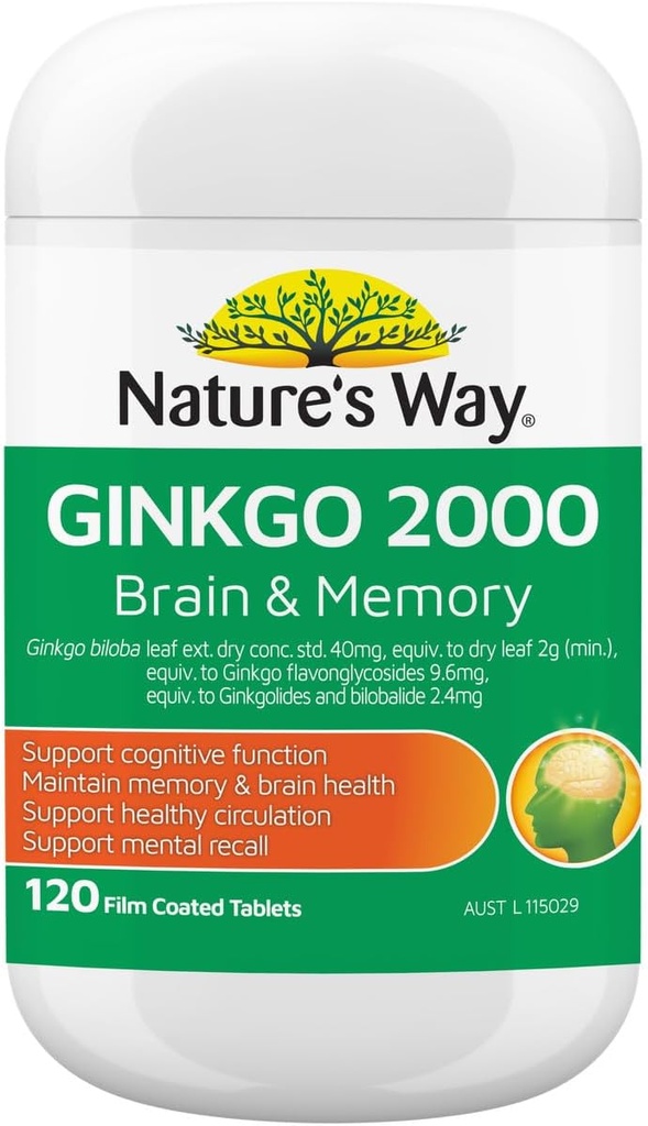 Via della natura Ginkgo Biloba 2000MG 100+20 compresse