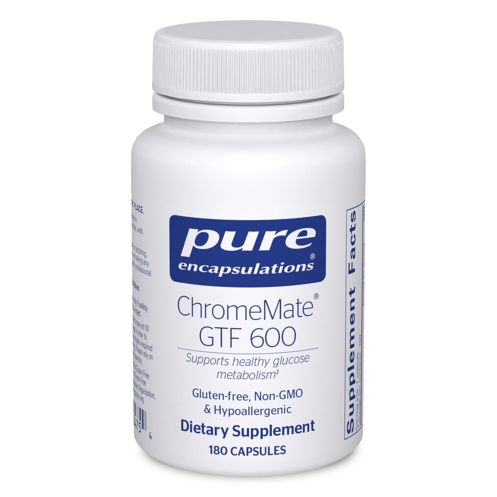Pure Encapsulations ChromeMate GTF 600 | Ergänzung für Metabolismus und Lean Muscle* | 180 Kapseln