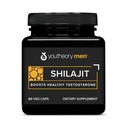 Youtheory Men's Shilajit - 250 mg Shilajit Capsule - Integratore di energia - Supporta Stamina & Endurance* - Gluten, Dairy & Soy Free - 60 Veg Capsule
