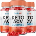 rize labs - Juzfit FIT Keto ACV Gummies per la perdita di peso avanzata con Aceto di sidro di mele, supplemento per il grasso e la forza extra (180 Gummies)