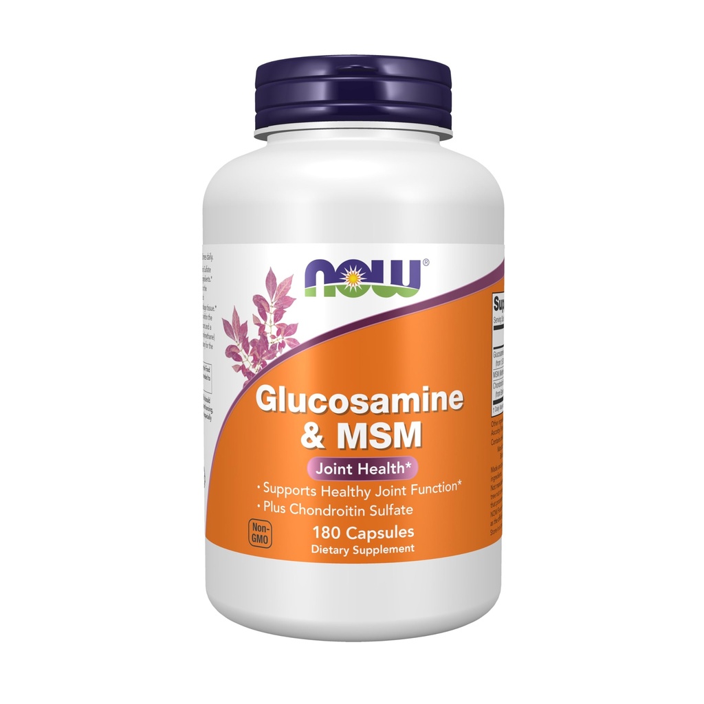 JETZT Nahrungsergänzungsmittel, Glucosamin & MSM plus Chondroitinsulfat, Joint Health*, 180 Veg Kapseln
