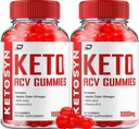 Ketosyn ACV Gummies Advanced Formula - Ketosyn Gummies Fast Acting Extra Strength Formula, Ketosyn + ACV Gummies Bewertungen, B12 (2 Pack - 120 Gummies)