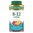 Natur Bounty Vitamin B12 Gummies, Nahrungsergänzungsmittel, unterstützt Energiestoffwechsel und Nervensystem Gesundheit, Mixed Berry Flavor, 500mcg, 90 Gummies