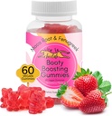 Booty Enhancing Gummy Supplement, Big Butt Enhancer, Workout Support, Multivitamin per le donne, Natural Glute Boost Vitamins for a Curvy Shape & Max Gains, 60 Vegan Gummies