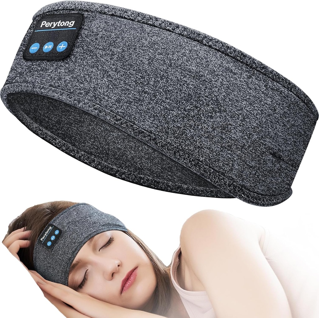 Cuffie a pelo perytong Bluetooth Headband, Auricolari senza fili sport Musica a pelo con HD Stereo Altoparlante per la mamma Donne Uomo Teen running Cool Gadgets Regali unici