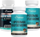 Liposomal Glutathione Softgels - 120 Softgels + Kreatin Monohydrat Mikronisiert - 60 Zähler