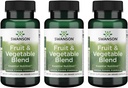 Swanson Fruit& Vegeta Blend - Miscela naturale di oltre 25 frutta e verdura che forniscono nutrienti essenziali - potente Green Foods Veggie Supplement - (60 capsule di verdure) 3 Pack