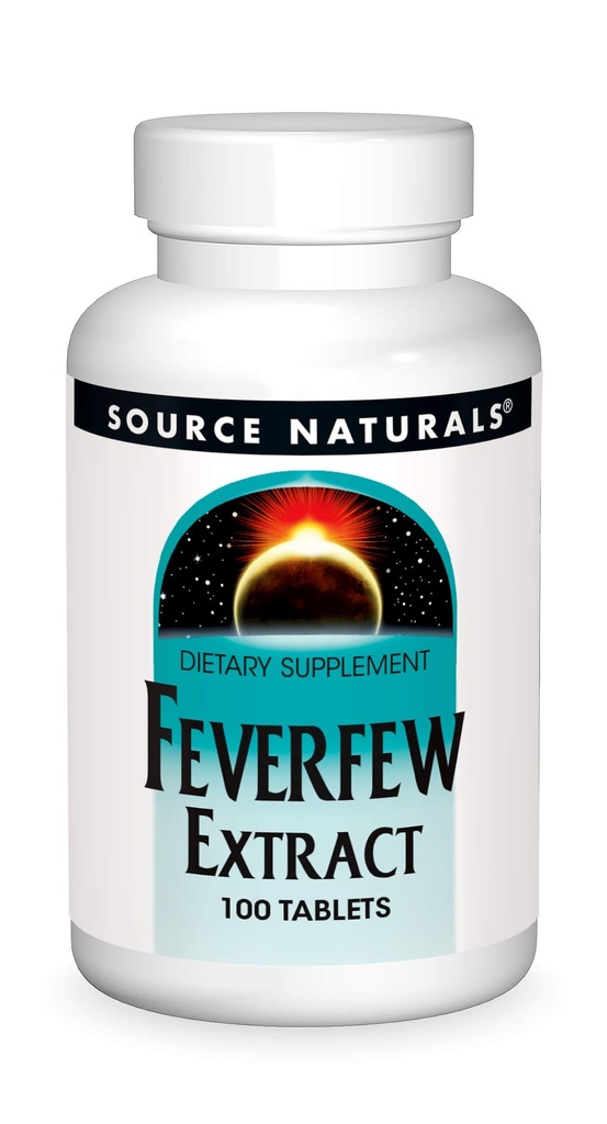 Quelle Naturals Feverfew Extract - Unterstützt gesunde Gehirnfunktion* - 100 Tabletten