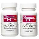 Herz-Kreislauf-Forschung Zink 25 mg Zink Picolinate 120 Kapseln - für Immunsystem Unterstützung - Zwei Flaschenbündel