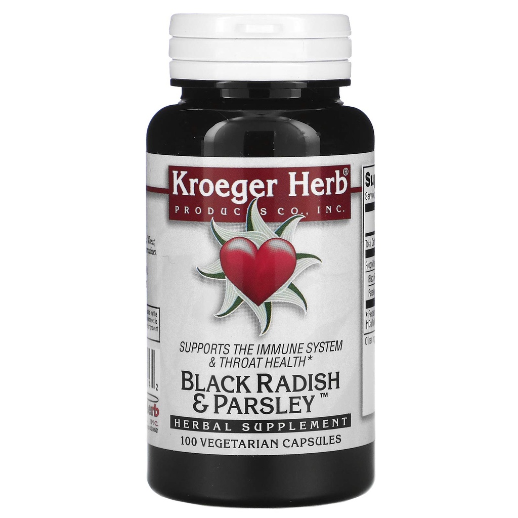 Kroeger Herb Black Radish e Parsley - 100 capsule