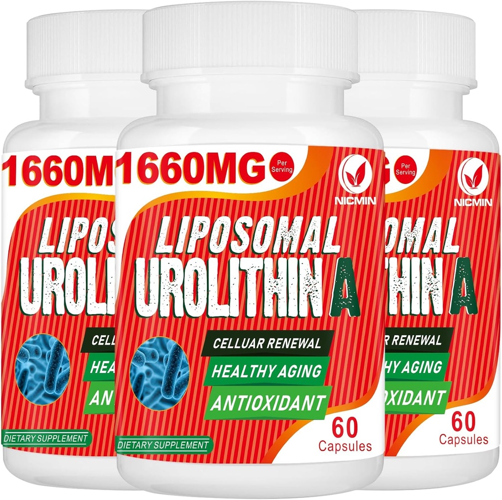 1660MG Urolithine A Supplément - Urolithine liposomique 180 Capsules