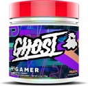 GHOST Gamer: Formule de support énergie et focus - 40 portions, pêche - Nootropics et caféine naturelle pour l'attention, l'exactitude et le temps de réaction - végétalien, sans gluten