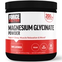 Kraftfaktor Magnesium Glycinate 200mg, Magnesium Supplement für Frauen und Männer zu unterstützen Schlaf, Muskelentspannung und Stimmung, hohe Absorption, Vegan, 50 Portionen