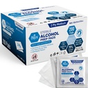 MED PRIDE Plaquettes de préparation à l'alcool stérile, antiseptique, 70 % d'isopropyle, emballée individuellement, Wipes à plis de grade 2 (200 Nombre (paquet de 1) blanc)