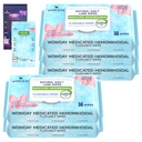 Wipes emorroidi fluidi | Strega medica Hazel Wipes Ph Balanced | 304 Conte Fragrance Trattamento emorroidi adulti gratis Witch Hazels Wipe per Butt Itch Relief Soothing