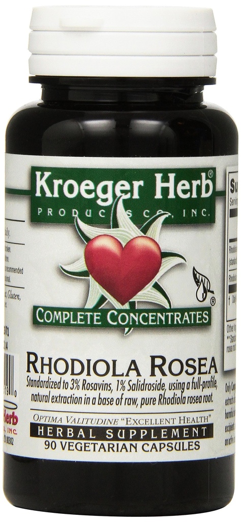 Kroeger Herb Rhodiola Rosea Vcaps, 90 Comte