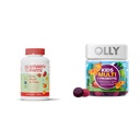SmartyPants Kids Multivitamin Gummi und Faser-Ergänzung: Omega 3 Fish Oil & OLLY Kids Multivitamin + Probiotic Gummy, Verdauungs- und Immununterstützung