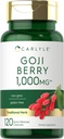 Carlyle Goji Berry 1000mg | 120 capsule | Estratto concentrato da Wolfberry Plant | Non OGM, Gluten Free